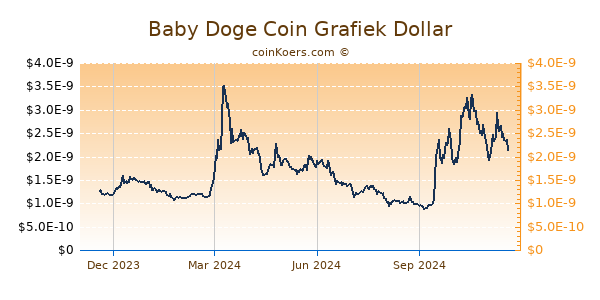 Baby Doge Coin Grafiek 1 Jaar