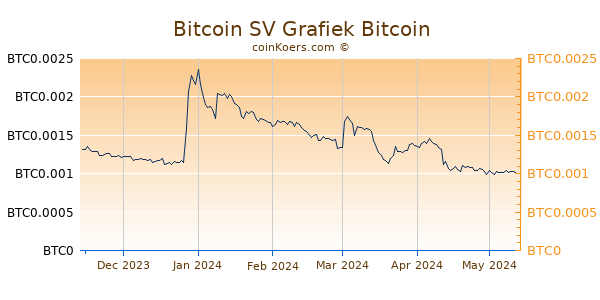 Bitcoin SV Grafiek 6 Maanden