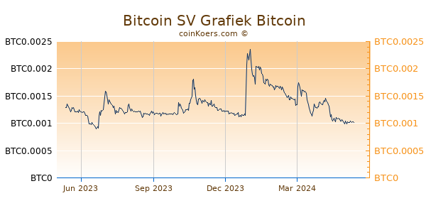 Bitcoin SV Grafiek 1 Jaar