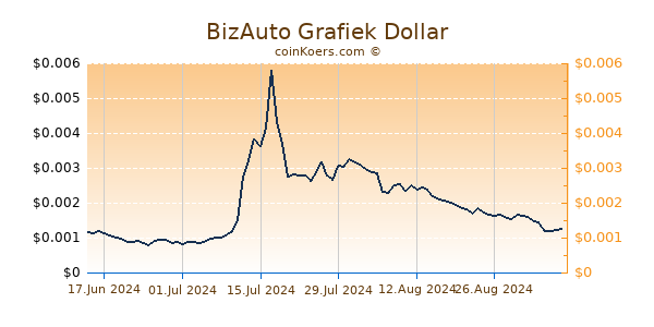 BizAuto Grafiek 6 Maanden