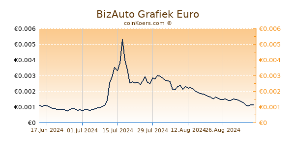 BizAuto Grafiek 6 Maanden