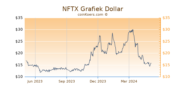 NFTX Grafiek 1 Jaar