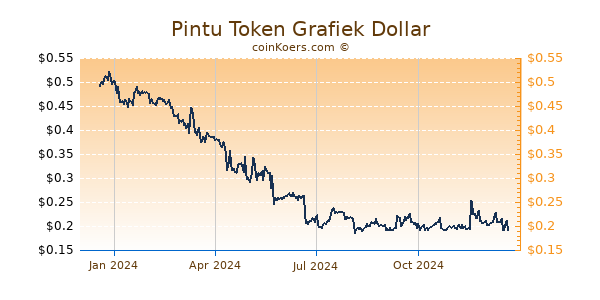 Pintu Token Grafiek 1 Jaar