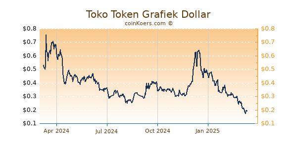 Toko Token Grafiek 1 Jaar