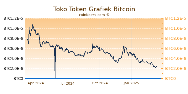 Toko Token Grafiek 1 Jaar