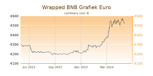 Wrapped BNB Grafiek 1 Jaar