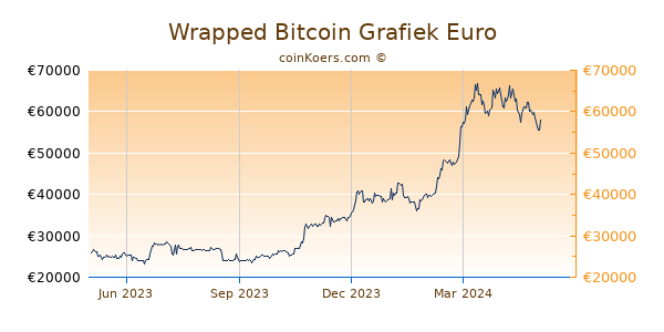 Wrapped Bitcoin Grafiek 1 Jaar