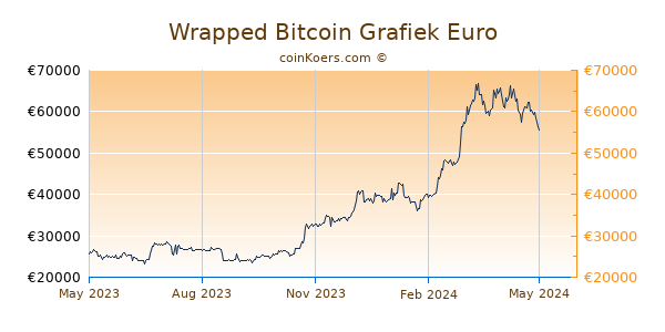 Wrapped Bitcoin Grafiek 1 Jaar
