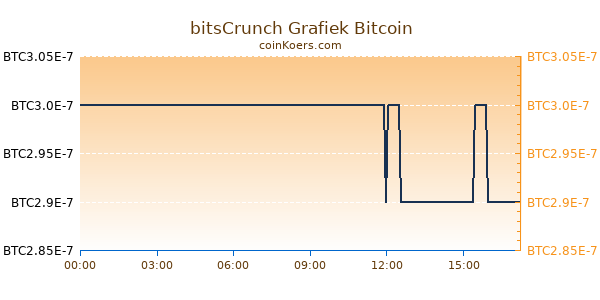 bitsCrunch Grafiek Vandaag